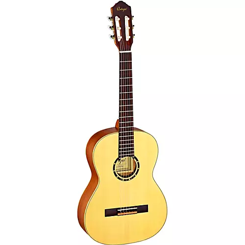 Ortega Family Series R121-7/8 7/8 Size Classical Guitar Satin Natural 0.75 - musicians--Friend