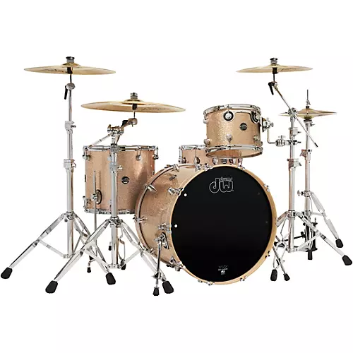 DW 4-Piece Performance Series Shell Pack with 22 in. Bass Drum and Snare Bermuda Sparkle - musicians--Friend