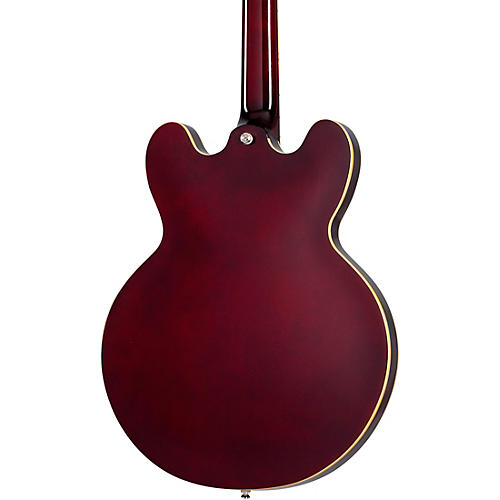 Epiphone Noel Gallagher Riviera Semi-Hollow Electric Guitar Dark Wine Red - musicians--Friend