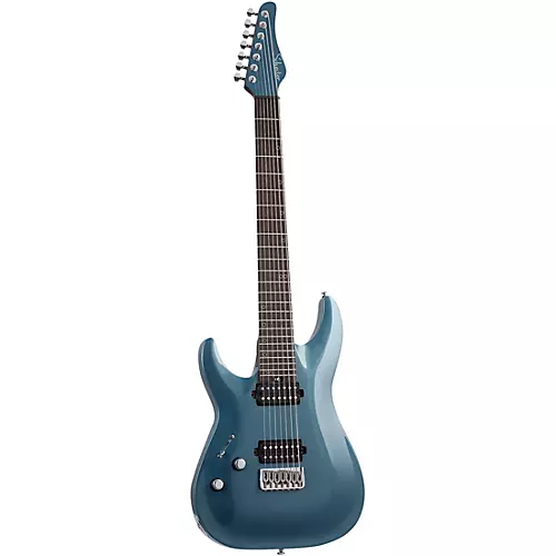 Schecter Guitar Research Aaron Marshall AM-7 7-String Left-Handed Electric Guitar Cobalt Slate - musicians--Friend
