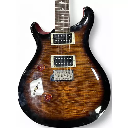 Used PRS SE CUSTOM 24 LEFT HANDED BLACK GOLD BURST Electric Guitar BLACK GOLD BURST - musicians--Friend