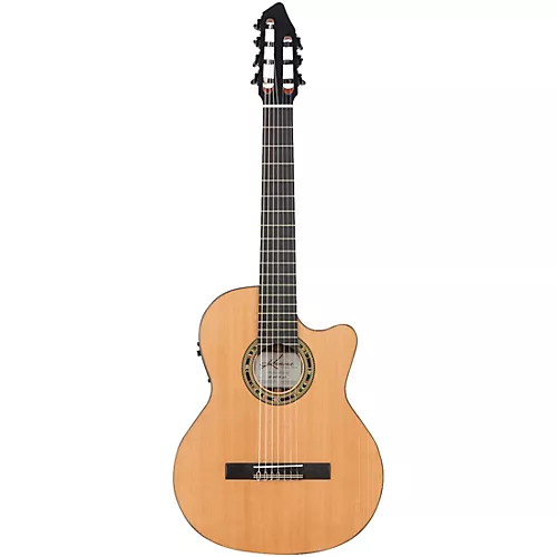 Kremona Fiesta CW-7 Classical Electric Guitar Gloss Natural - musicians--Friend