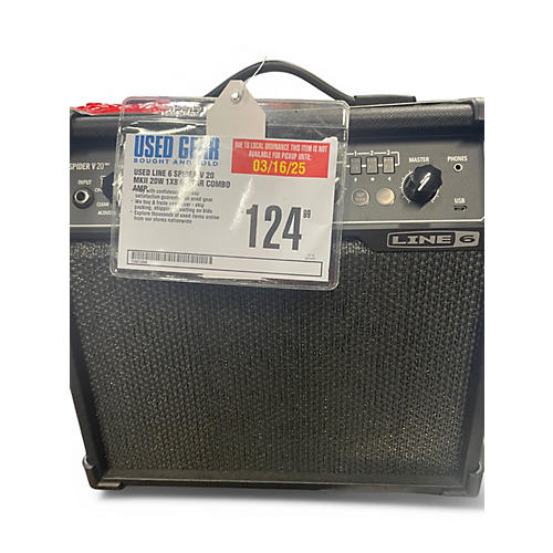 Used Line 6 Spider V 20 MkII 20w 1x8 Guitar Combo Amp - musicians--Friend