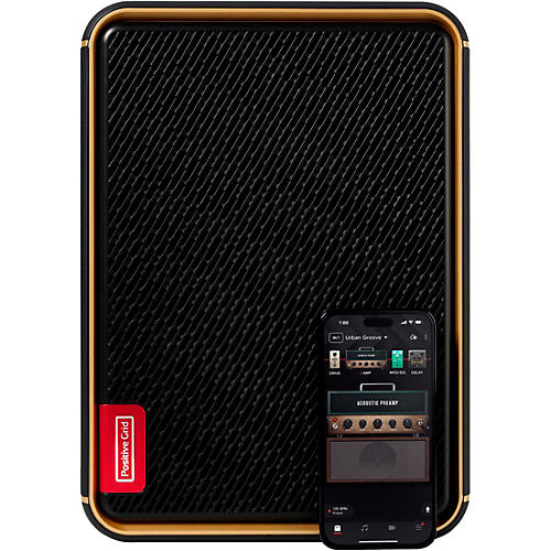 Positive Grid Spark EDGE Portable 4-Channel Smart Amp & PA Black - musicians--Friend