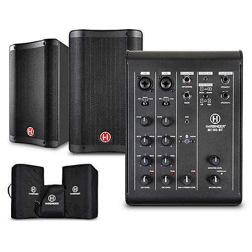 Harbinger M100-BT Portable PA With Bluetooth and Custom Carry Bags 8