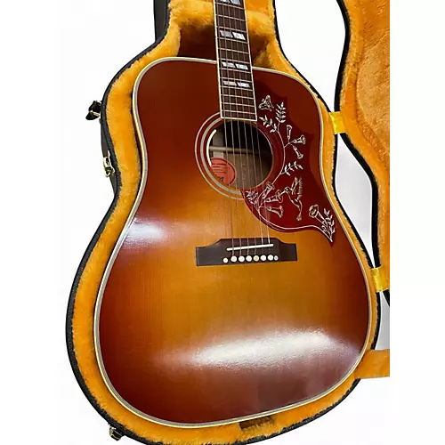 Used Gibson Gibson Custom Shop 1960 Hummingbird Cherry Sunburst Acoustic Guitar Cherry Sunburst - musicians--Friend