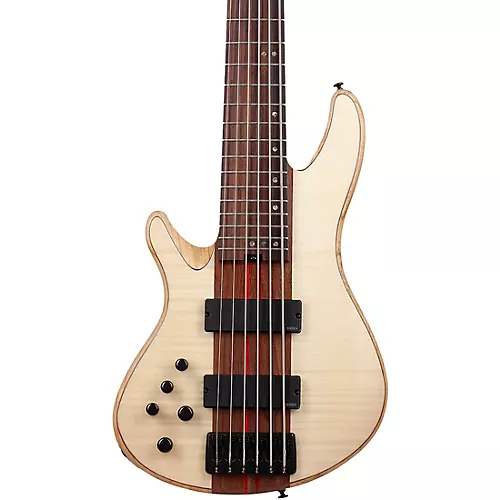 Schecter Guitar Research Charles Berthoud CB-6 Left-Handed 6-String Electric Bass Natural Satin - musicians--Friend