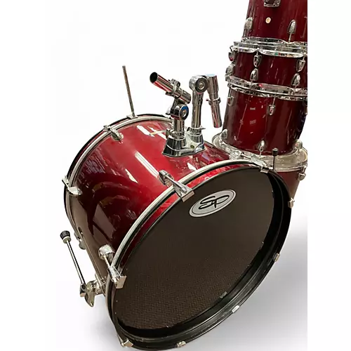 Used Sound Percussion Labs 5 Piece Unity Metallic Red Drum Kit Metallic Red - musicians--Friend