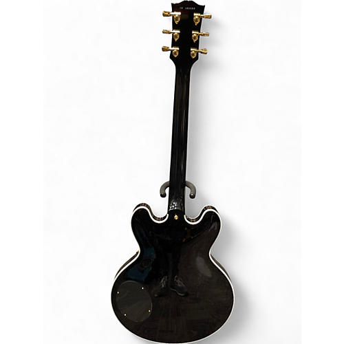 Used Gibson CUSTOM BB KING LUCILLE LEGACY TRANSPARENT EBONY Hollow Body Electric Guitar TRANSPARENT EBONY - musicians--Friend