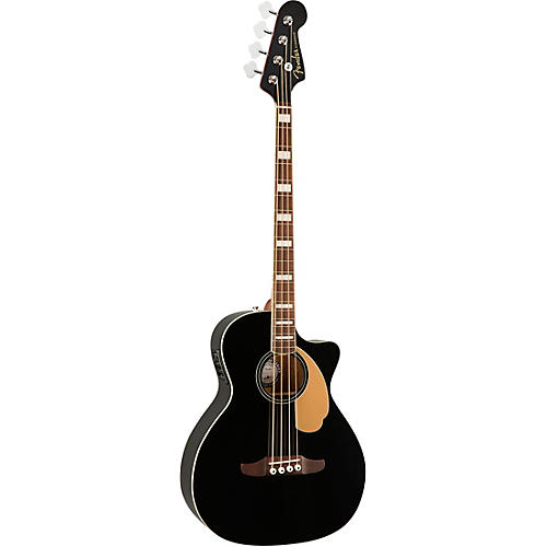 Fender Kingman V2 Acoustic-Electric Bass Black - musicians--Friend