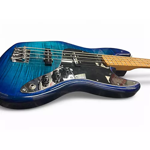 Used Fender Player Jazz Bass Blue Electric Bass Guitar Blue - musicians--Friend