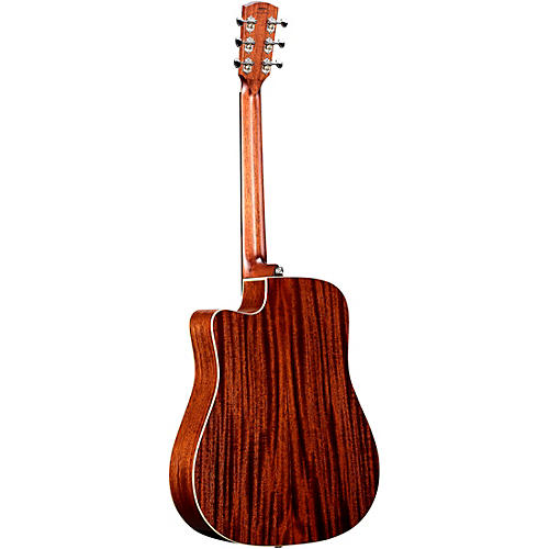 Alvarez MD60CE Herringbone Dreadnought Acoustic-Electric Guitar Shadow Burst - musicians--Friend