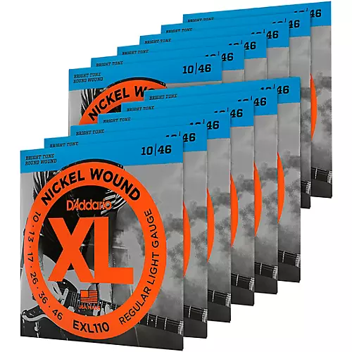D'Addario EXL110-12P Nickel Wound Light Electric Guitar Strings 12-Pack - musicians--Friend