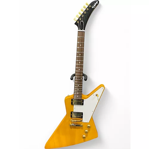 Used Epiphone Korina 1958 Explorer Amber Solid Body Electric Guitar Amber - musicians--Friend