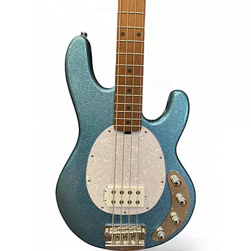 Used Sterling by Music Man Ray34 BLUE SPARKLE Electric Bass Guitar BLUE SPARKLE - musicians--Friend