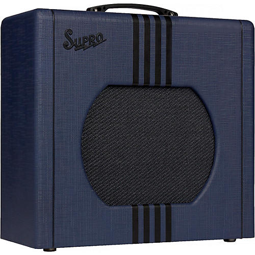 Supro Limited-Edition 1822 Delta King 12 15W 1x12 Tube Guitar Amp Blue - musicians--Friend