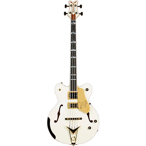 Gretsch Guitars G6136B-TP-AWT Tom Petersson Signature Electric Bass Guitar Aged White - musicians--Friend