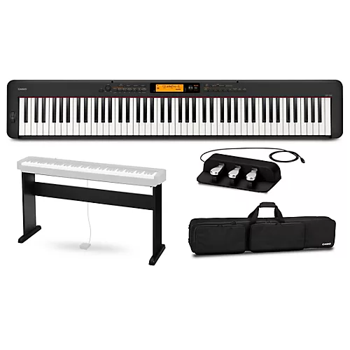 Casio CDP-S360 Digital Piano With CS-46 Stand, SP-34 Pedal and Bag Black - musicians--Friend