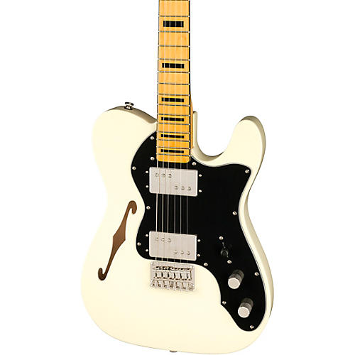 Squier Classic Vibe '70s Telecaster Thinline Limited-Edition Electric Guitar Olympic White - musicians--Friend