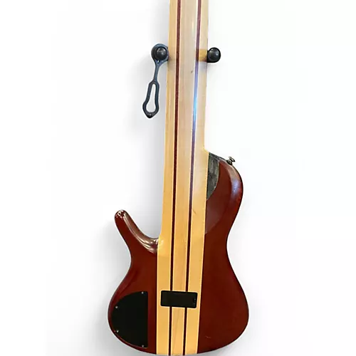 Used Ibanez SRSC806 Grey Burl  Electric Bass Guitar Grey Burl - musicians--Friend