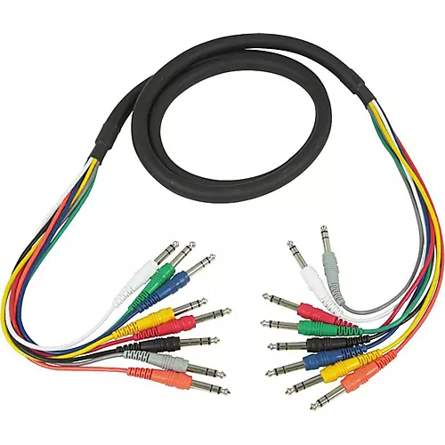 Livewire Essential A8TT 8-Channel Snake TRS to TRS 6 ft. Black - musicians--Friend