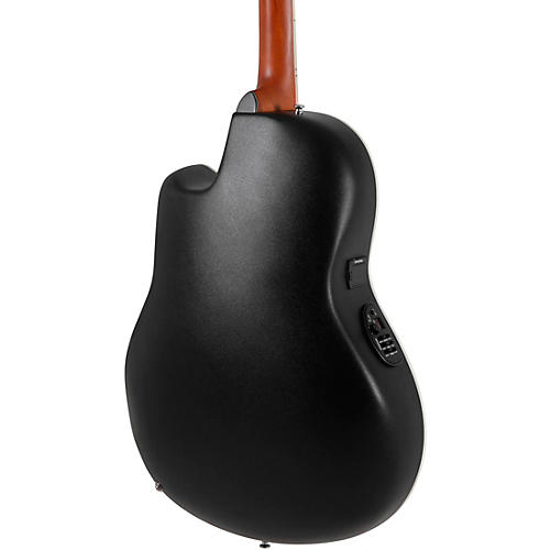 Ovation CS24P Celebrity Series Traditional Plus Mid-Depth Acoustic-Electric Guitar Nutmeg Burled Maple - musicians--Friend