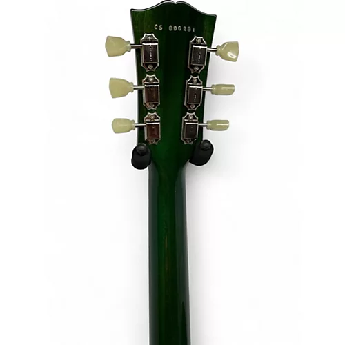 Used 2020 Gibson CUSTOM SHOP LES PAUL STANDARD F Turquoise Stain Solid Body Electric Guitar Turquoise Stain - musicians--Friend