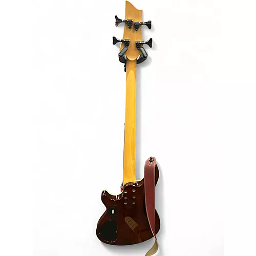 Used Schecter Guitar Research Omen Extreme 4 String Vintage Sunburst Electric Bass Guitar Vintage Sunburst - musicians--Friend