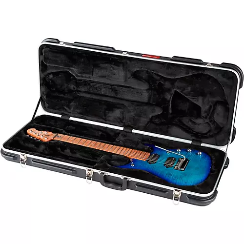 Ernie Ball Music Man JP15 Roasted Flame Maple Top 7-String Electric Guitar Cerulean Paradise - musicians--Friend