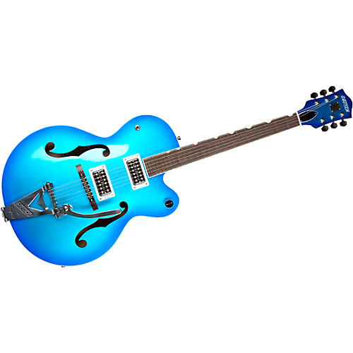 Gretsch Guitars G6120T-HR Brian Setzer Signature Hot Rod Hollowbody With Bigsby Magenta Sparkle - musicians--Friend