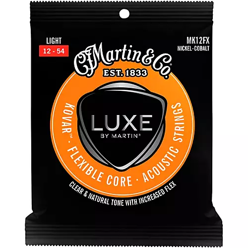 Martin Luxe by Martin Kovar Flexible Core Nickel Cobalt Acoustic Guitar Strings Light (12-54) - musicians--Friend
