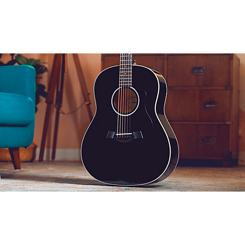 Taylor 217e Plus Grand Pacific Acoustic-Electric Guitar Black - musicians--Friend