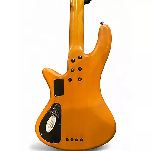 Used 2020s Schecter Guitar Research Riot 4 String Natural Electric Bass Guitar Natural - musicians--Friend