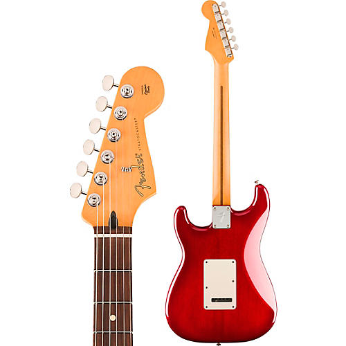 Fender Player II Stratocaster HSS Chambered Mahogany Body Rosewood Fingerboard Electric Guitar Transparent Cherry Burst - musicians--Friend