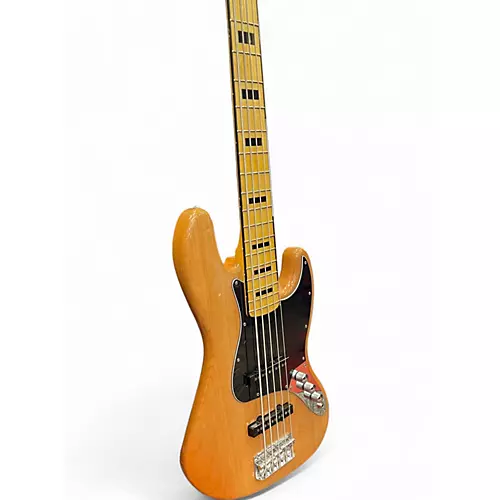 Used Squier Classic Vibe 70s Jazz Bass V Natural Electric Bass Guitar Natural - musicians--Friend
