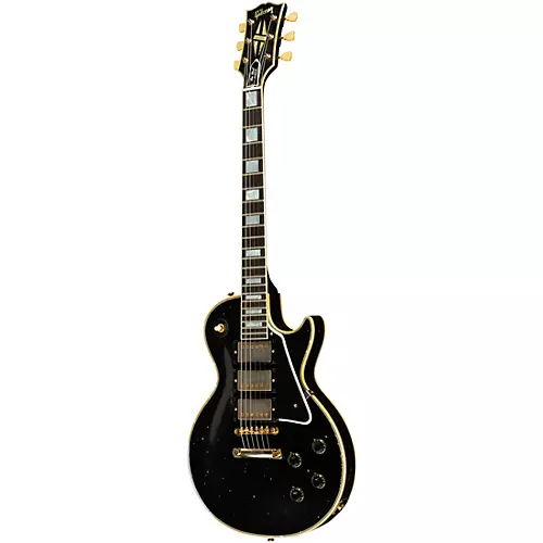 Gibson Custom M2M Murphy Lab 1957 Les Paul Custom 3-Pickup Heavy Aged Electric Guitar Ebony - musicians--Friend