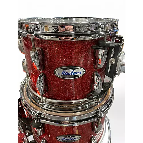 Used Pearl 5 Piece MASTERS MAPLE COMPLETE BURNT COPPER Drum Kit BURNT COPPER - musicians--Friend