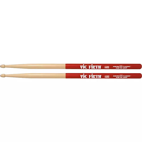 Vic Firth American Classic Extreme Drum Sticks With Vic Grip 5B Wood - musicians--Friend
