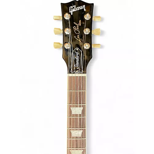 Used 2024 Gibson Les Paul Standard Amber Solid Body Electric Guitar Amber - musicians--Friend