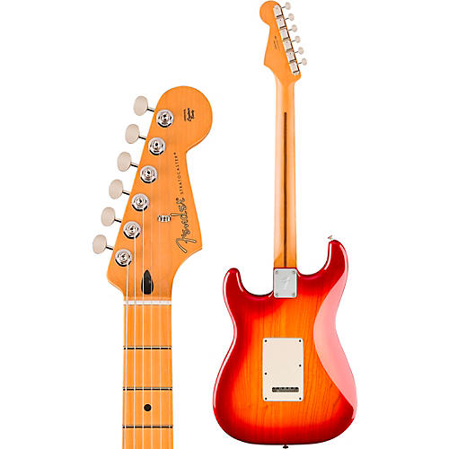 Fender Player II Stratocaster HSS Chambered Ash Body Maple Fingerboard Electric Guitar Aged Cherry Burst - musicians--Friend