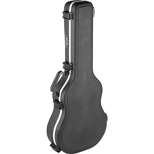SKB SKB-30 Deluxe Thin-Line Acoustic-Electric and Classical Guitar Case Black - musicians--Friend
