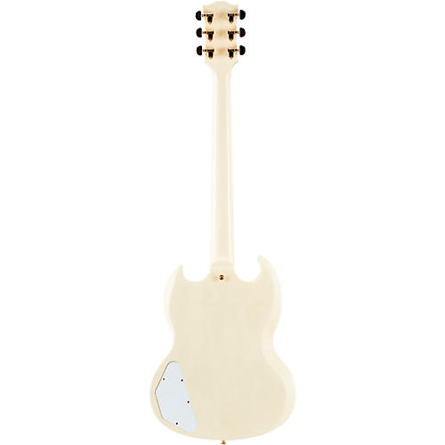 Gibson Custom 1963 Les Paul SG Custom Reissue 3-Pickup With Maestro VOS Electric Guitar Classic White - musicians--Friend