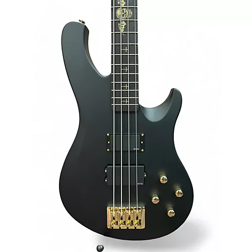 Used Schecter Guitar Research Johnny Christ Signature Satin Black Electric Bass Guitar Satin Black - musicians--Friend