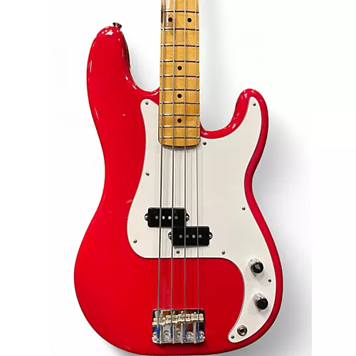 Used 2020 Fender Vintera 50s Precision Bass Dakota Red Electric Bass Guitar Dakota Red - musicians--Friend