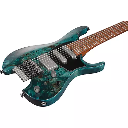 Ibanez Q547PB Standard Headless 7-String Electric Guitar Cosmic Blue Low Gloss - musicians--Friend