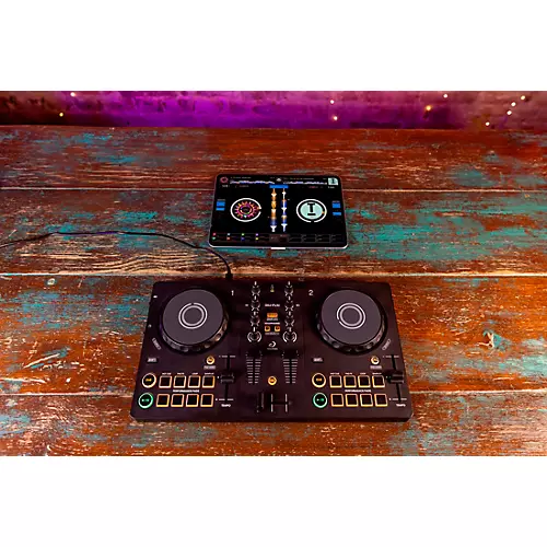AlphaTheta DDJ-FLX2 Entry Level DJ Controller for rekordbox and Serato Black - musicians--Friend