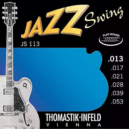 Thomastik JS113 Medium Flatwound Jazz Swing Electric Guitar Strings - musicians--Friend