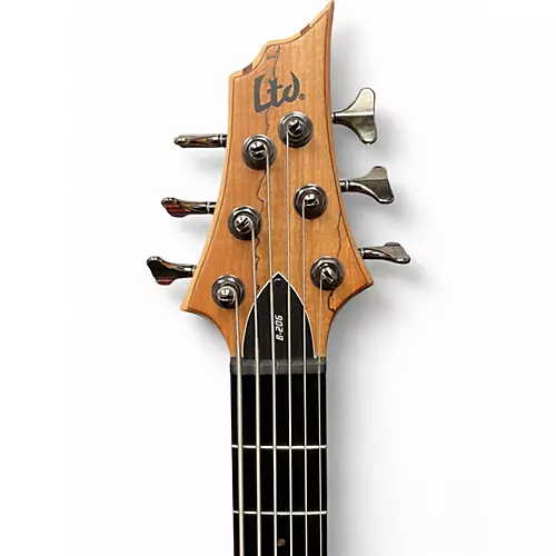 Used ESP B206 6 String Natural Electric Bass Guitar Natural - musicians--Friend