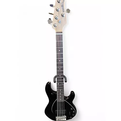 Used Ernie Ball Music Man Stingray 5 H BLACK Electric Bass Guitar BLACK - musicians--Friend