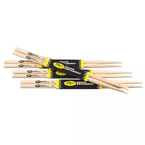 Sound Percussion Labs Hickory Drum Sticks 4-Pack Funk Wood - musicians--Friend
